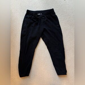 Aritzia TNA Black Sweatfleece Joggers